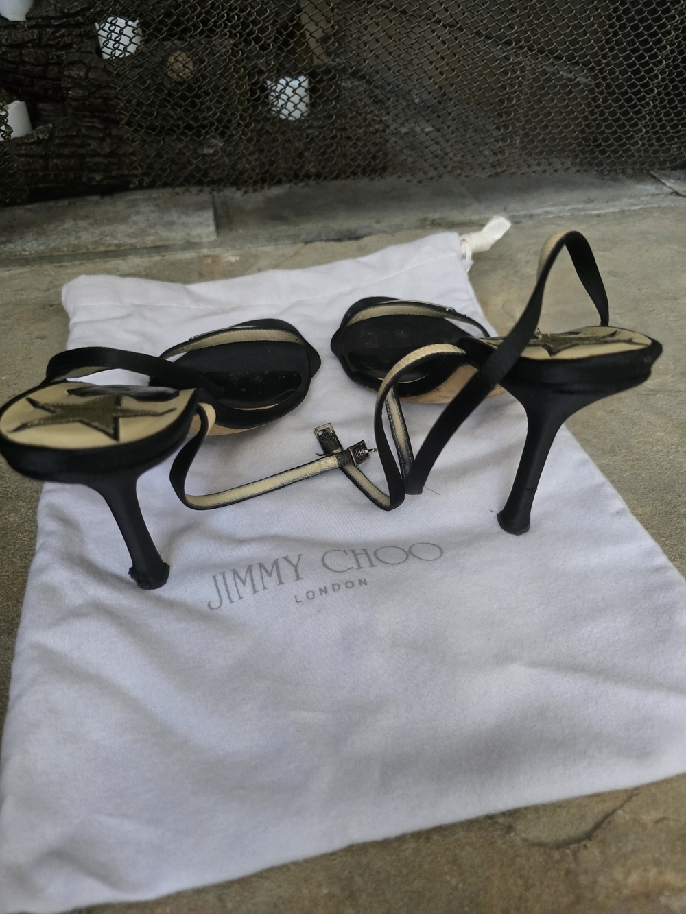 Jimmy Choo Black Strappy Sandals - Picture 4 of 7